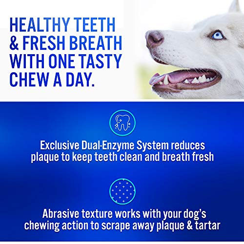  Virbac CET Enzymatic Oral Hygiene Chews For Dogs, Beef, 8.5 Ounces