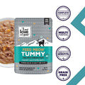  "I And Love And You" Feed Meow Wet Cat Food Toppers, Tummy Formula With Tuna And Pumpkin, Digestive Support, Grain Free, No Fillers, Prebiotics And Probiotics, 3oz (Pack Of 12)