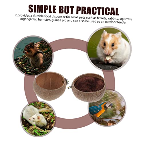  EVANEM 1 Set Hamster Nest Rabbit Water Bowl Squirrel Feeders Bird Cage Feeder Hamster Feeding Bowls Hamster Food Feeder Parrot Feeder Guinea Pig Cage Feeder Hamster Pet Feeder Pet Waterer