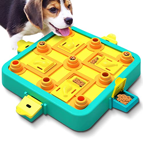  Dog Puzzle Toys, IFurffy Mentally Stimulating Toys For Dogs IQ Training, 3 In 1 Dog Puzzle For Large Medium Small Dogs, Dog Treat Puzzle For Slow Down Eating