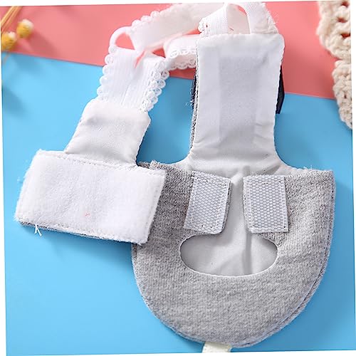  POPETPOP 3pcs Pet Clothes Parakeet Pet Harness Bird Diaper Cockatiel Pigeon Diaper Bird Fight Suit For Cockatiel Bird Pant Pet Pilot Clothing Lining Suite Set Small Dark Grey Fighting Bird