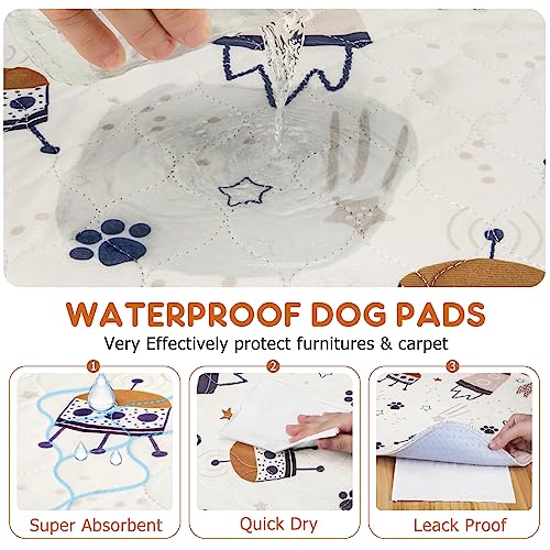  Siwa Mary Puppy Pads, 2-Pack Super Absorbent Pee Pads For Dogs, Non-Slip Washable Dog Pee Pads, Quick Dry Reusable Puppy Pads, Waterproof Dog Mat- Pet Supplies Ideal For Puppy Whelping & Training