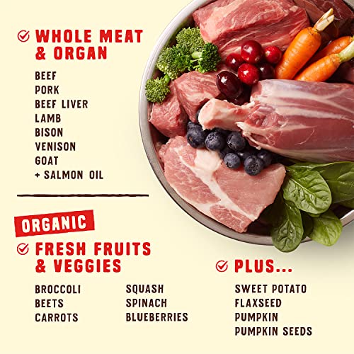  Stella & Chewy's Wild Red Dry Dog Food Raw Blend High Protein Grain & Legume Free Red Meat Recipe, 3.5 Lb. Bag