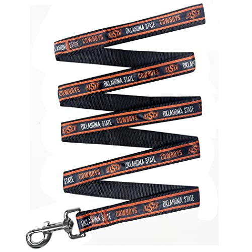  NCAA PET Leash Oklahoma State Cowboys Dog Leash, Large Collegiate Team Leash For Dogs & Cats. A Sporty, Shiny & Colorful Cat Leash & Dog Leash Licensed By The College