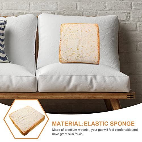  PATKAW Couch Pillows Couch Pillows Toast Bread Cushion Cat Bread Sleeping Bed Funny Food Bread Cat Bed Mattress Soft Cushion For Cats Dogs Sleeping Playing Resting Supplies Cat Blanket Cat Blanket