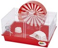  Ferplast "Coney Island Theme Modular Hamster Cage Featuring XXL 11.75-Inch Diameter Exercise Wheel, Includes All Accessories, 19.7L X 13.8W X 9.8H Inches,