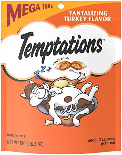  TEMPTATIONS Indoor Care Crunchy And Soft Cat Treats, Chicken Flavor, 2.1 Oz. Pouch (Pack Of 12)
