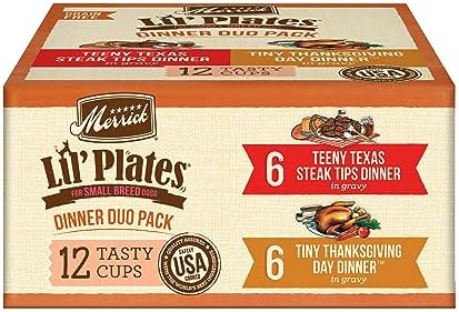  Merrick Grain Free Wet Dog Food Variety Pack, Grain Free Favorites Canned Dog Food - (12) 12.7 Oz. Cans