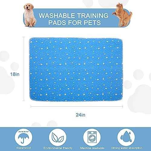  Suyfhdc Washable Pee Pads For Dogs, 2 Pack Reusable Pee Pads,18" X 24" Reusable Pet Training Pads,Reusable Puppy Pads, Dog Training Pads With Fast Absorbent