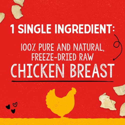  Stella & Chewy's Freeze-Dried Raw Single Ingredient Chicken Breast Treats, 2.75 Oz. Bag