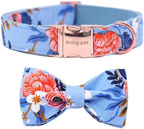  ARING PET Bowtie Dog Collar, Dog Collar With Bow, Adjustable Dog Collars For Small Medium Large Dogs.