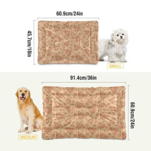  Food Pizza Dog Bed Cat Bed Soft Comfortable Pet Bed Non-Slip Calming Kennel Pad For Small Medium Large Dogs Cats 2116503