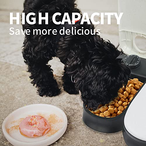 PAWISE Automatic Cat Feeders 2 Meal Automatic Dog Feeder,Dog/Cat Food Dispenser 1.5 Cups, Schedule Meal Or Treat, With 48-Hour Timer