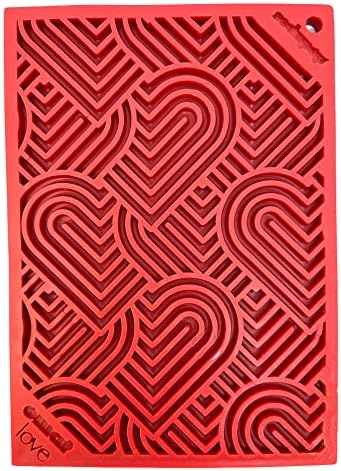  SodaPup Bones EMat – Durable Lick Mat Feeder Made In USA From Non-Toxic, Pet-Safe, Food Safe Rubber For Mental Stimulation, Avoiding Overfeeding, Fresh Breath, Digestive Health, Calming, & More