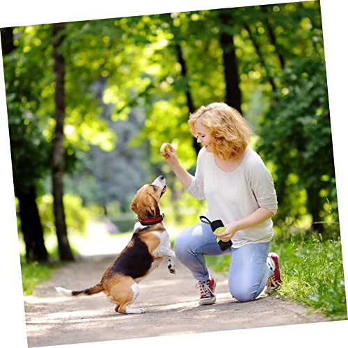  Ipetboom Carrier Strap Outdoor Purse Pocket Luminescent Doggie Size Bait Training Wristlet Wrist Leash Dogs With Dispenser Bag Pet Food Walking Pouch Container Treat Holder Hand Poop L