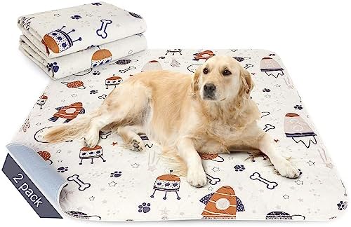  Siwa Mary Puppy Pads, 2-Pack Super Absorbent Pee Pads For Dogs, Non-Slip Washable Dog Pee Pads, Quick Dry Reusable Puppy Pads, Waterproof Dog Mat- Pet Supplies Ideal For Puppy Whelping & Training