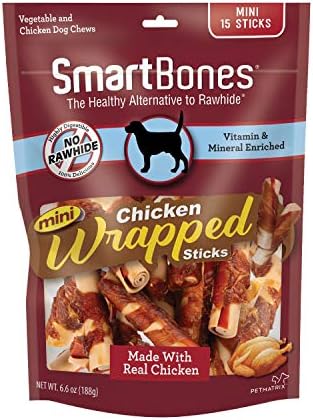  SmartBones Chicken-Wrapped Sticks, Treat Your Dog To A Rawhide-Free Chew Made With Real Chicken And Vegetables