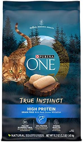  Purina ONE Natural, High Protein, Grain Free Dry Cat Food, True Instinct With Real Chicken - 14.4 Lb. Bag