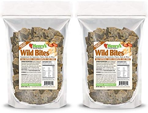  Henry’s Wild Bites – Nutritionally Complete Food For Squirrels, Flying Squirrels, And Chipmunks, 18 Ounces