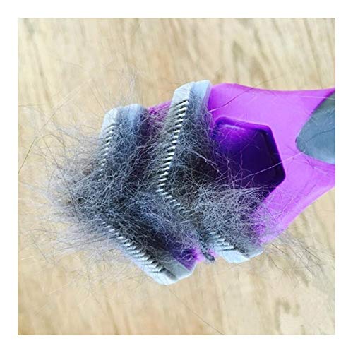  YangYan Dog Hair Removal Comb For Dogs Brush Grooming Tool For Matted Long Hair Pet Hair Shedding Comb (Color : Orange)