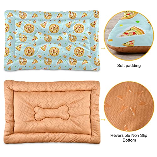  Food Pizza Dog Bed Cat Bed Soft Comfortable Pet Bed Non-Slip Calming Kennel Pad For Small Medium Large Dogs Cats 2116507