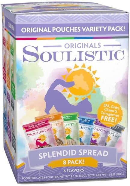  Soulistic Originals Splendid Spread Variety Pack Wet Cat Food, 3 Oz., Count Of 8