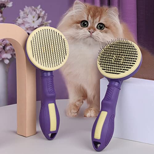 GENERIC Pet Comb Dog Comb Self Cleaning Comb Cat Comb To Remove Floating Hair Automatic Fading Comb Cleaning And Beauty Comb Pet Supplies For Dogs Clearance House (A, One Size)