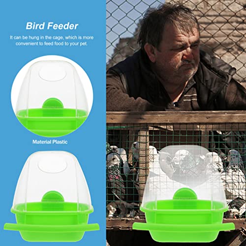  NOGRAX Water Containers 2Pcs Professional Parrot Feeders Convenient Bird Food Bowls Wear- Resistant Bird Cage Feeders Parakeet Bird Cage Small Bird Cage Feeder