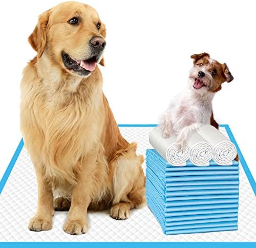  IMMCUTE Dog Pee Pads 23"x36" -30 Count | Puppy Pee Training Pads Super Absorbent & Leak-Proof | Disposable Pet Piddle And Potty Pads For Puppies | Dogs | Doggie| Cats | Rabbits