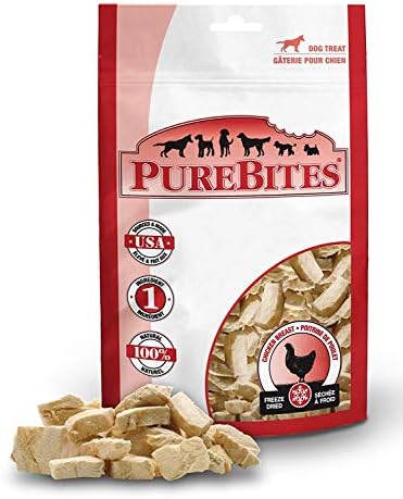  PureBites Freeze Dried RAW Chicken Breast Treats For Dogs, 8.6oz