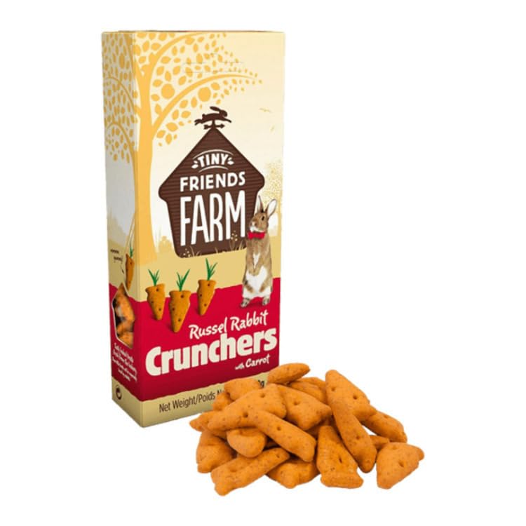  SupremePetfoods 4.2-Ounces Russel Rabbit Carrot Crunchers Treat, 4 Packs (4 Items)