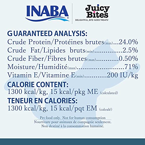 INABA Juicy Bites Grain-Free, Soft, Moist, Chewy Cat Treats With Vitamin E And Green Tea Extract, 0.4 Ounces Per Pouch, 15 Pouches (3 Per Pouch), 5 Flavor Variety Pack
