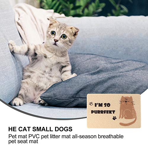  Indestructible Dog Bed Large Cat Litter Mat Anti-Spill Pets Fedding Mat Non-Slip Cat Litter Mat Washable Pet Cushion Kitten Litter Mat Large Heating Pad Large Heating Pad