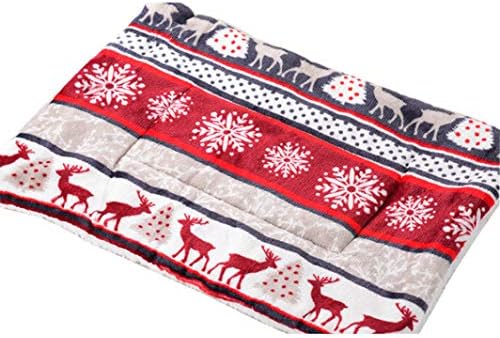  SENERY Bone Fish Deer Design Pattern Pet Blanket Thick Soft Flannel Carpet Cute Cat Dog Puppy Mat