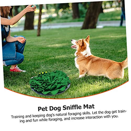  Ipetboom Frog Sniffing Pad Food Toy Frog Toy Dogman Toys Teething Toys For Puppies Dogs Nose Work Mat Dog Blanket Pet Leak Food Toy Pet Plaything Pet Food Leakage Toy Puzzle Green Plush