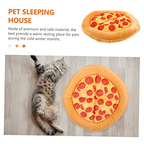  Balacoo Cat Beds 4pcs Cat Nest Outdoor Mattress Outdoor+mats Indoor+mat Cat Beds For Outdoor Cats Pizza Pet Bed Cloth Warming Cat Bed Indoor Cat Kennel Small Cat Bed Winter