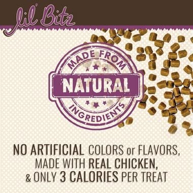  Lil' Bitz Bulk Box Chicken Liver Training Treats For All Dog Breeds - Low Calories, Grain Free, Natural Ingredients, NASC Compliance - Perfect Reward For Dogs Of Every Size (36 Oz)