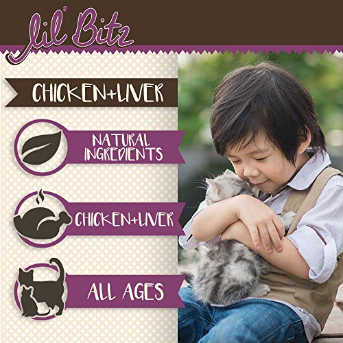 Lil' Bitz Bulk Box Chicken Liver Training Treats For All Dog Breeds - Low Calories, Grain Free, Natural Ingredients, NASC Compliance - Perfect Reward For Dogs Of Every Size (36 Oz)