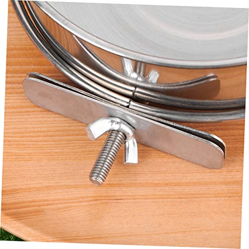  NOGRAX Rabbit Water Bowl Squirrel Feeders Macaw Toys Large Parrot Toys Parrot Cage Birdcage Water Cup Dispenser Bird Feeder Small Parrot Food Bird Food Silver Bunny Feeder Feeder (Color : Silver, Si
