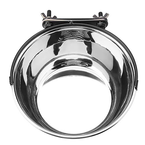  Haokaini Pets Feeder Bowl,Stainless Steel Small Cats Dogs Relief Transparent Stand Base Anti-Skid Raised Pets Food Water Dish