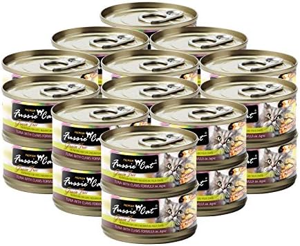  Fussie Cat Premium Tuna With Mussels In Aspic Grain-Free Wet Cat Food 2.82oz, Case Of 24