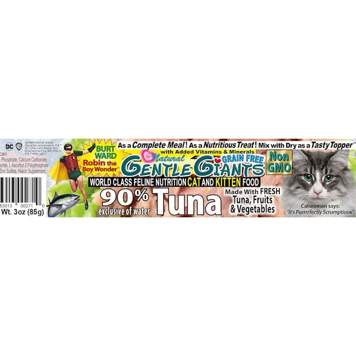  Gentle Giants Tuna Wet Cat Food, 3 Oz., Case Of 24, 24 X 3 OZ