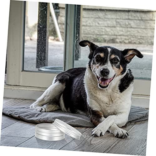  Dog Food Container 10pcs Tools Scent Training Supplies Dog Nose Training Tool Suite The Dog Training Rack Work Silver Thread Aroma Stand Aluminum Dog Food Containers