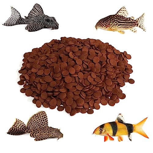  BIG KAHUNA TROPICAL FISH 8 Mm Red Sinking Wafer - Sinking Algae Wafers That Provides Balanced Diet For Plecos, Snails, Cory Cats, Catfish, Shrimp, And Crayfish (10 Pound)