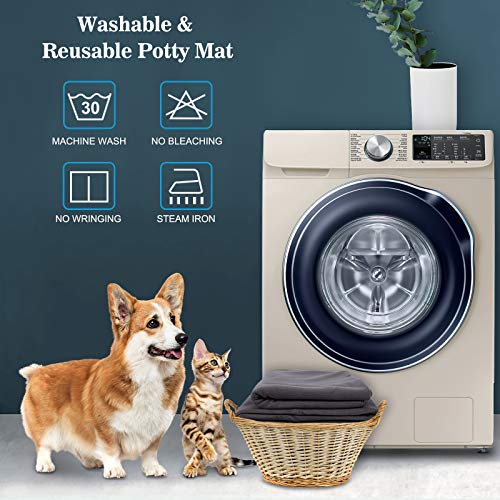  SIWA MARY Reusable Pee Pads For Dogs, 48"x48"/60"x48" Large, Washable Dog Pads With Super Absorbent, Non-Slip, Waterproof, Puppy Potty Whelping Pads Pet Traning Pads For Crate, Kennel, Playpen