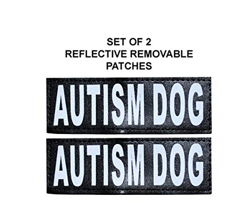 Autism Nylon Service Dog Vest Harness. Purchase Comes With 2 Reflective Autism Dog Removable Patches. Please Measure Your Dog Before Ordering
