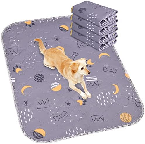  UPSKY Washable Pee Pads For Dogs, 2 Pack Puppy Pads 41" X41” Reusable Pet Training Pads Super Absorbent Dog Potty Whelping Pee Pads Non-Slip Dog Mat For Dog Playpen, Crate, Car