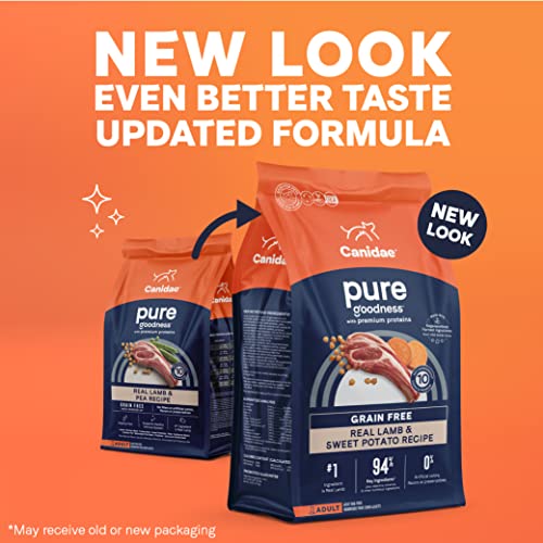  Canidae PURE Limited Ingredient Premium Adult Dry Dog Food, Lamb And Pea Recipe, 12 Pounds, Grain Free