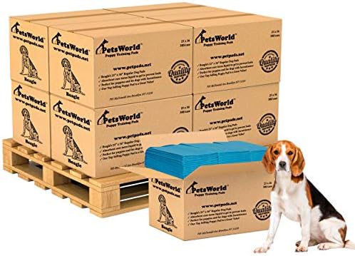  Dog Training Puppy Pads 23x36, Case Of 100 Dog Pee Pads, Basics Doggy Pee Pad, Good For Dog Food Wet, Large Dog Bed, Diaper Changing Pad, Cat Beds Clearance Prime