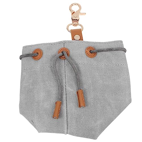  Portable Treat Pouch Canvas Treat Holder Wear-Resistant Snack Bag Pet Food Bag